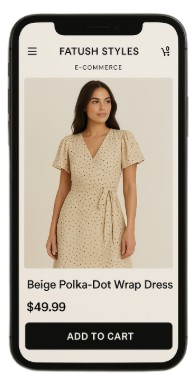 Mobile app mockup